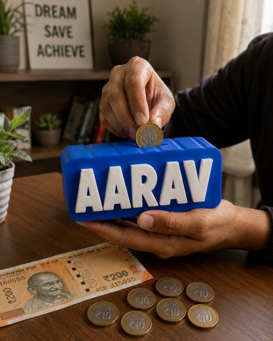 3D Printed Personalize Piggy Banks