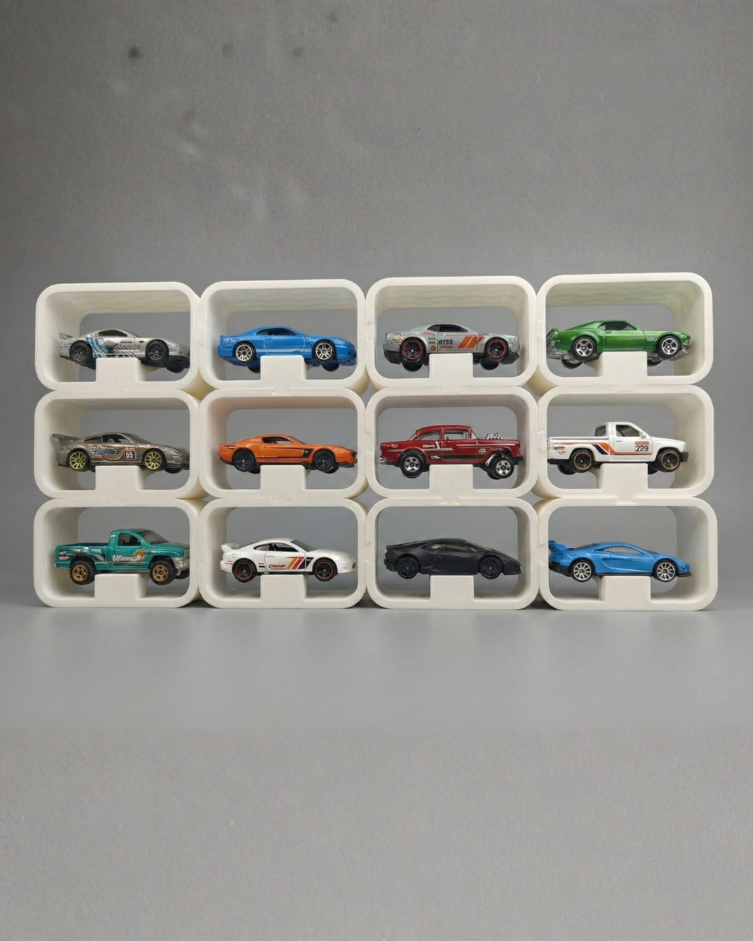 1:64 3D Printed Scale Die-Cast Car Organizer