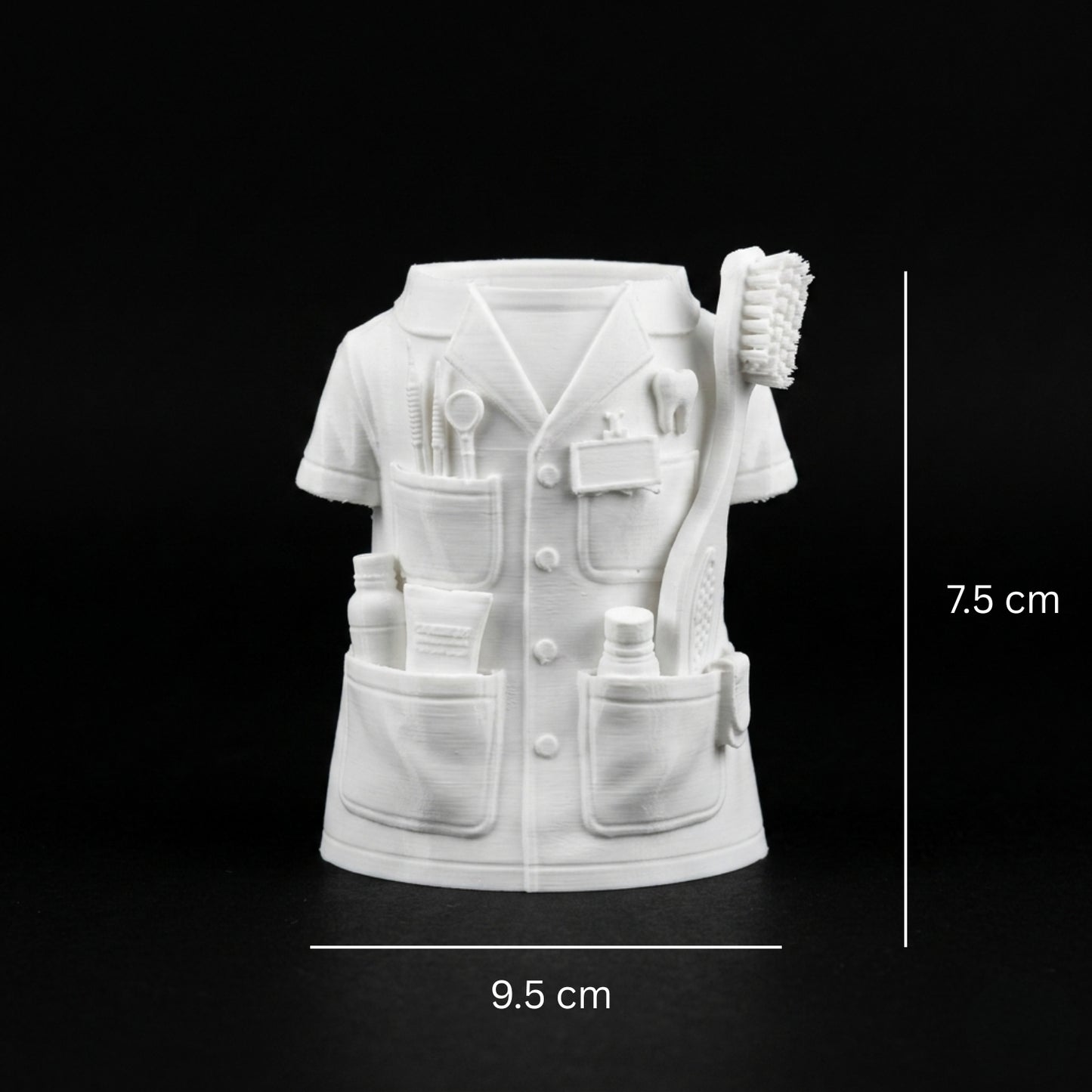 Dentist Pen Stand Holder | 3D Printed Desk Organizer for Dentists