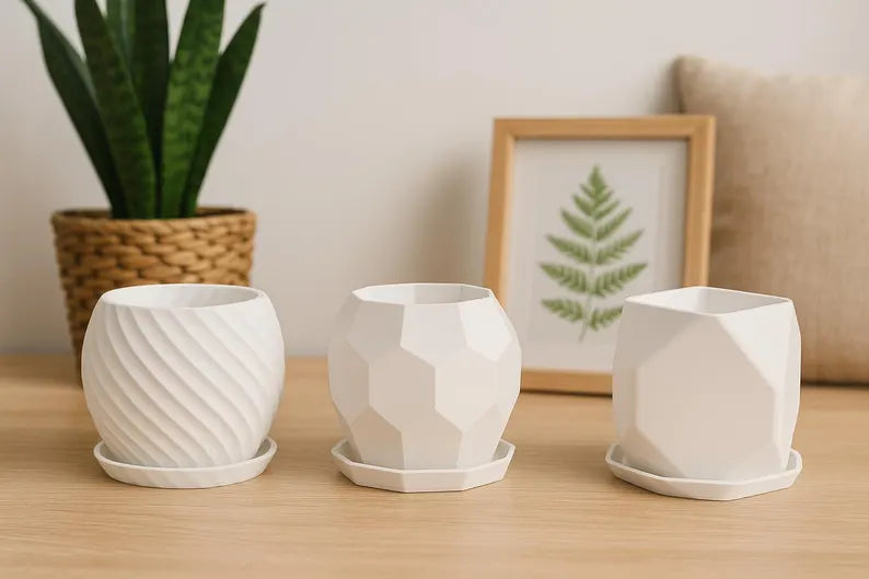 Modern 3D Printed Planters