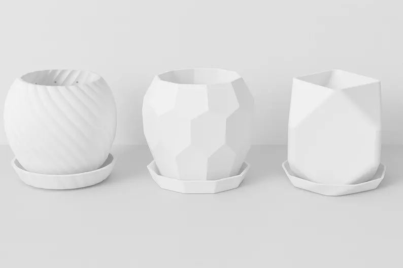Modern 3D Printed Planters