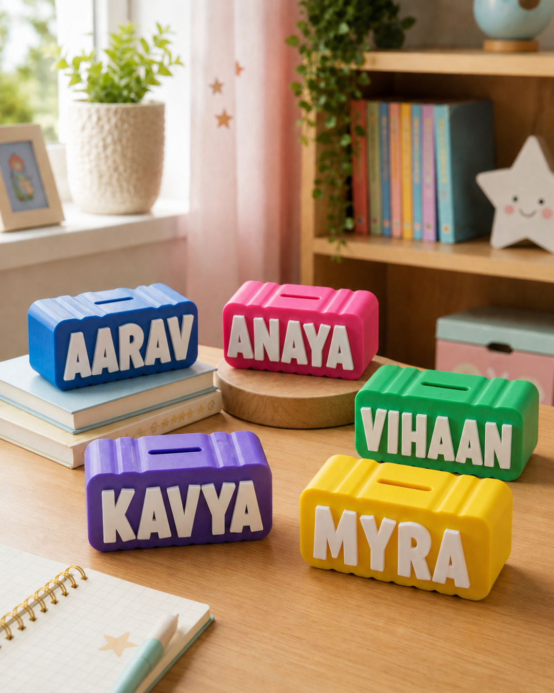 3D Printed Personalize  Piggy Banks