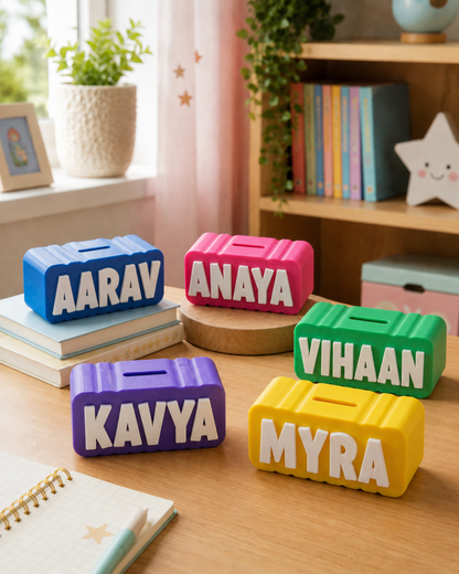 3D Printed Personalize  Piggy Banks