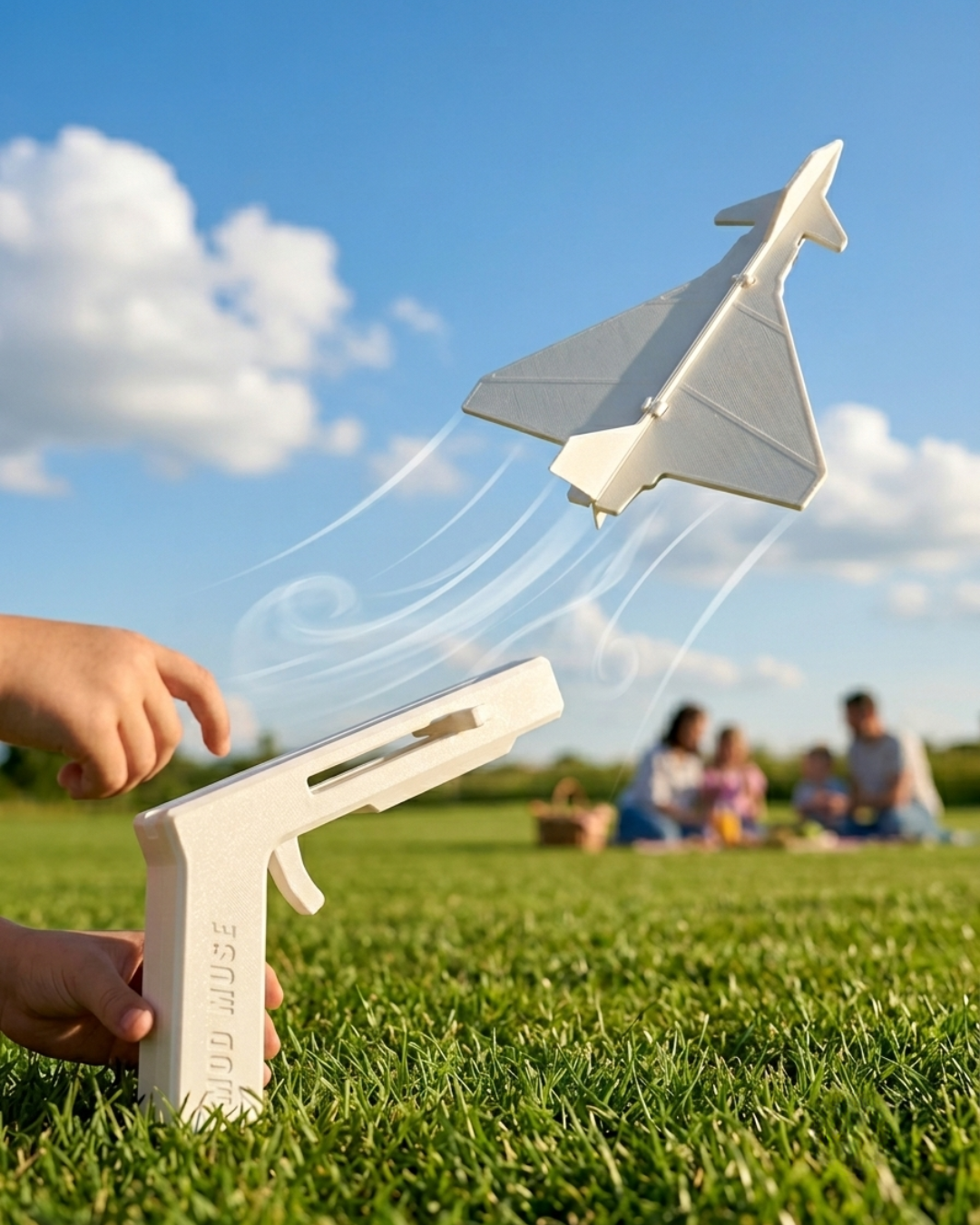 3D Printed Launcher and Glider Toy (2 Gliders)