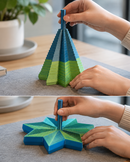3D Printed Silk XXL 10-Point Star ASMR Sensory Fidget