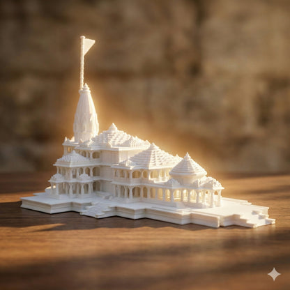 Ram Janmabhoomi Divya Mandir - Premium 3D Printed Ayodhya Temple