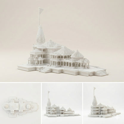 Ram Janmabhoomi Divya Mandir - Premium 3D Printed Ayodhya Temple