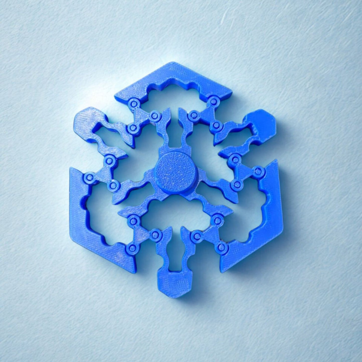 3D Printed Hexa Spin Fidget Stress Relief Toy