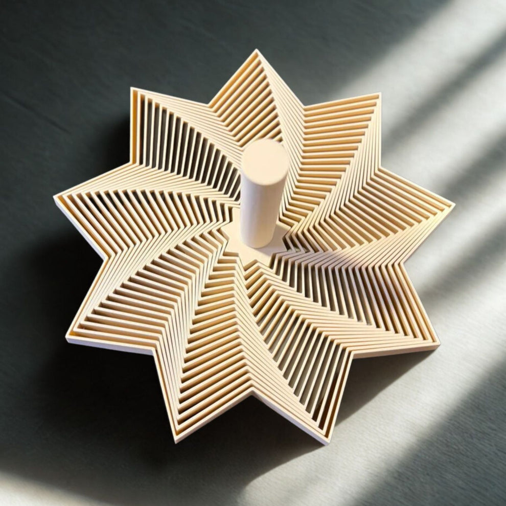 3D Printed Solid XXL 10-Point Star ASMR Sensory Fidget | Mod Muse Store