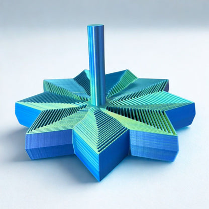 3D Printed Silk XXL 10-Point Star ASMR Sensory Fidget