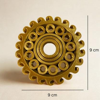 3D Printed Wave Gyro Heavy Duty Fidget Spinner