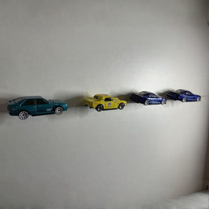 3D Printed Invisible Shelf Display for Hot Wheels & Toy Cars