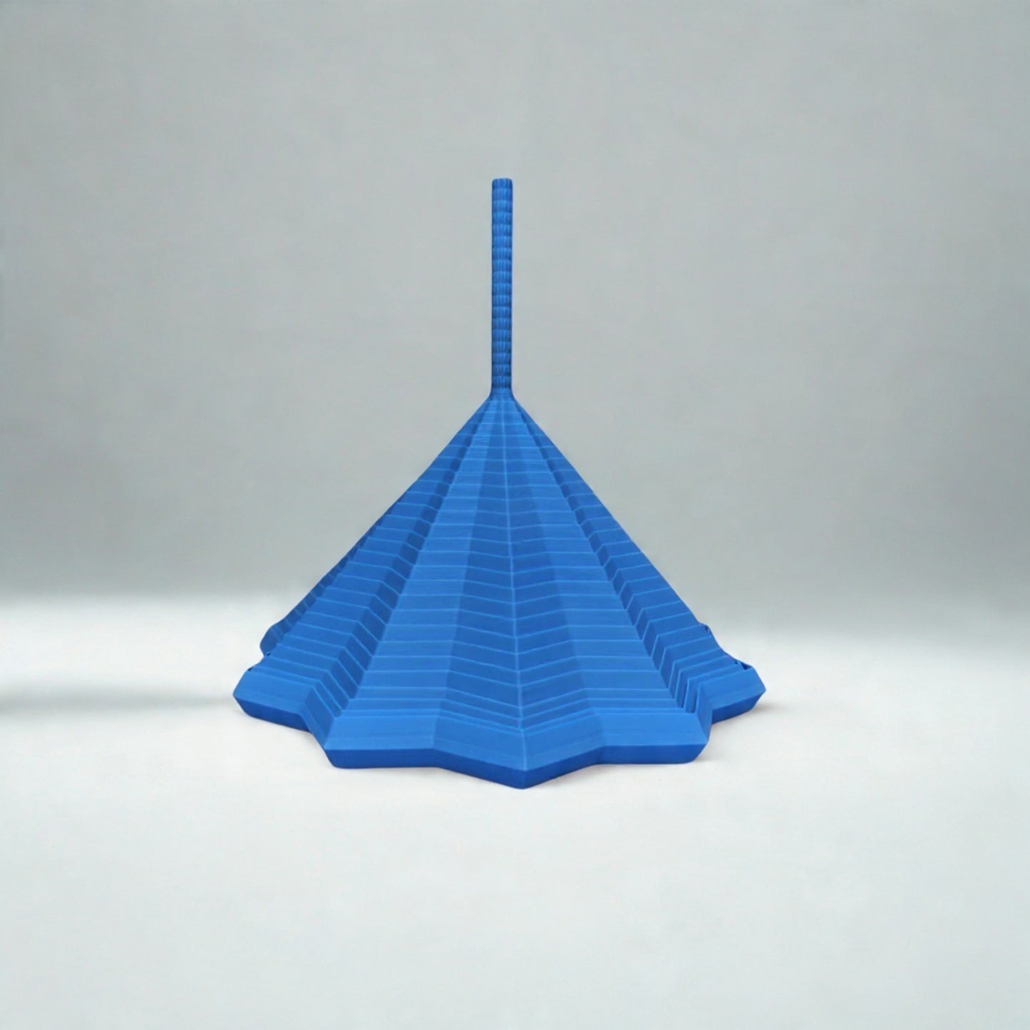 3D Printed Flexi Hex ASMR Oddly Satisfying Fidget blue color