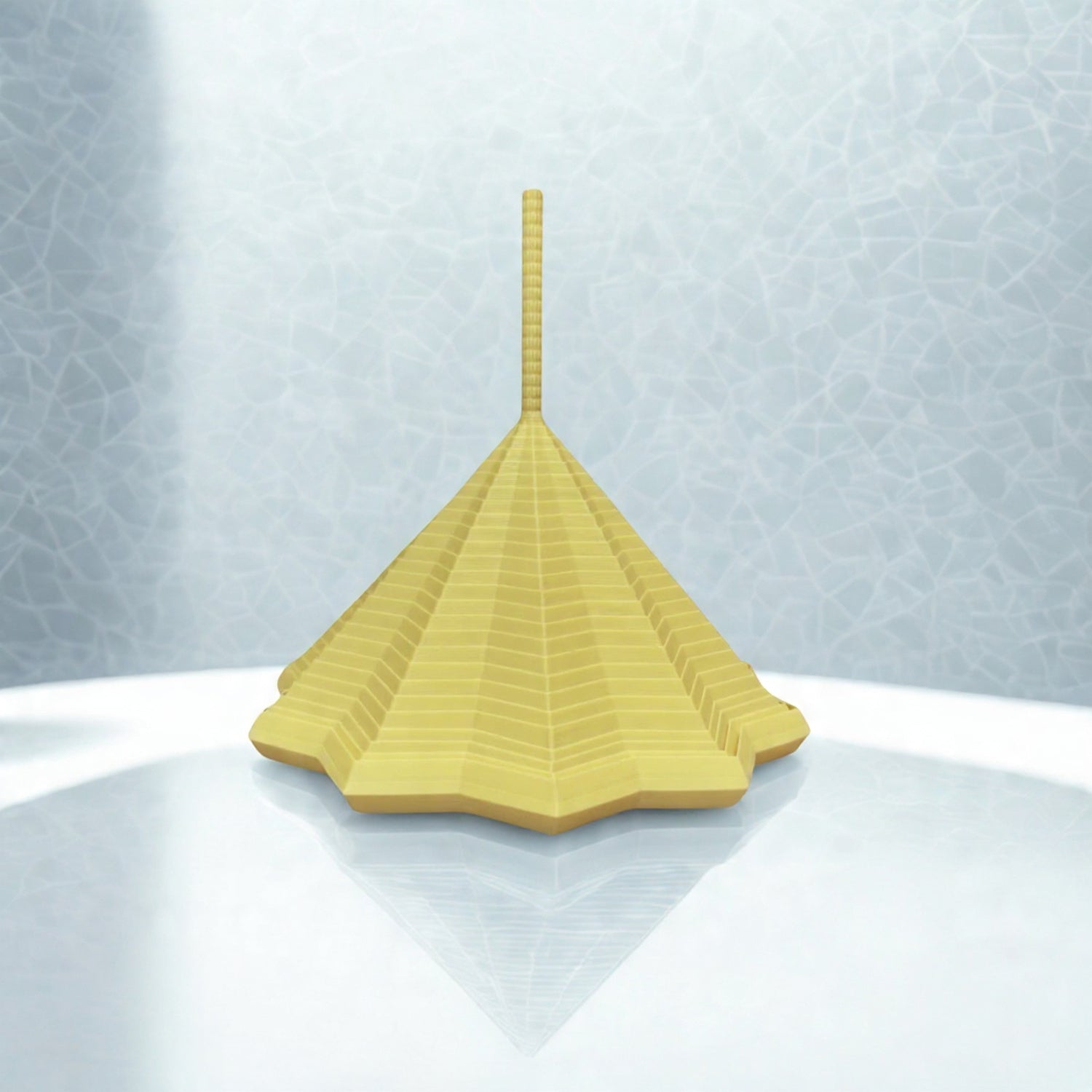 3D Printed Flexi Hex ASMR Oddly Satisfying Fidget yellow color