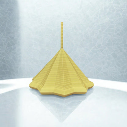 3D Printed Flexi Hex ASMR Oddly Satisfying Fidget yellow color