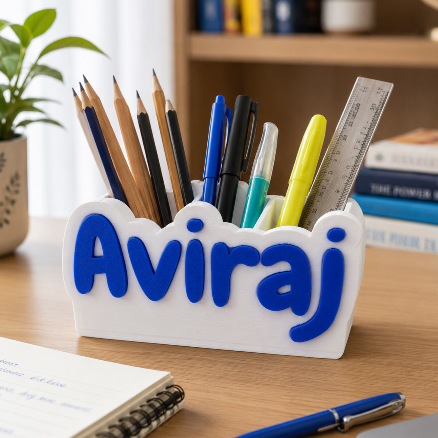 3D Printed Personalized Desk Pen Holder