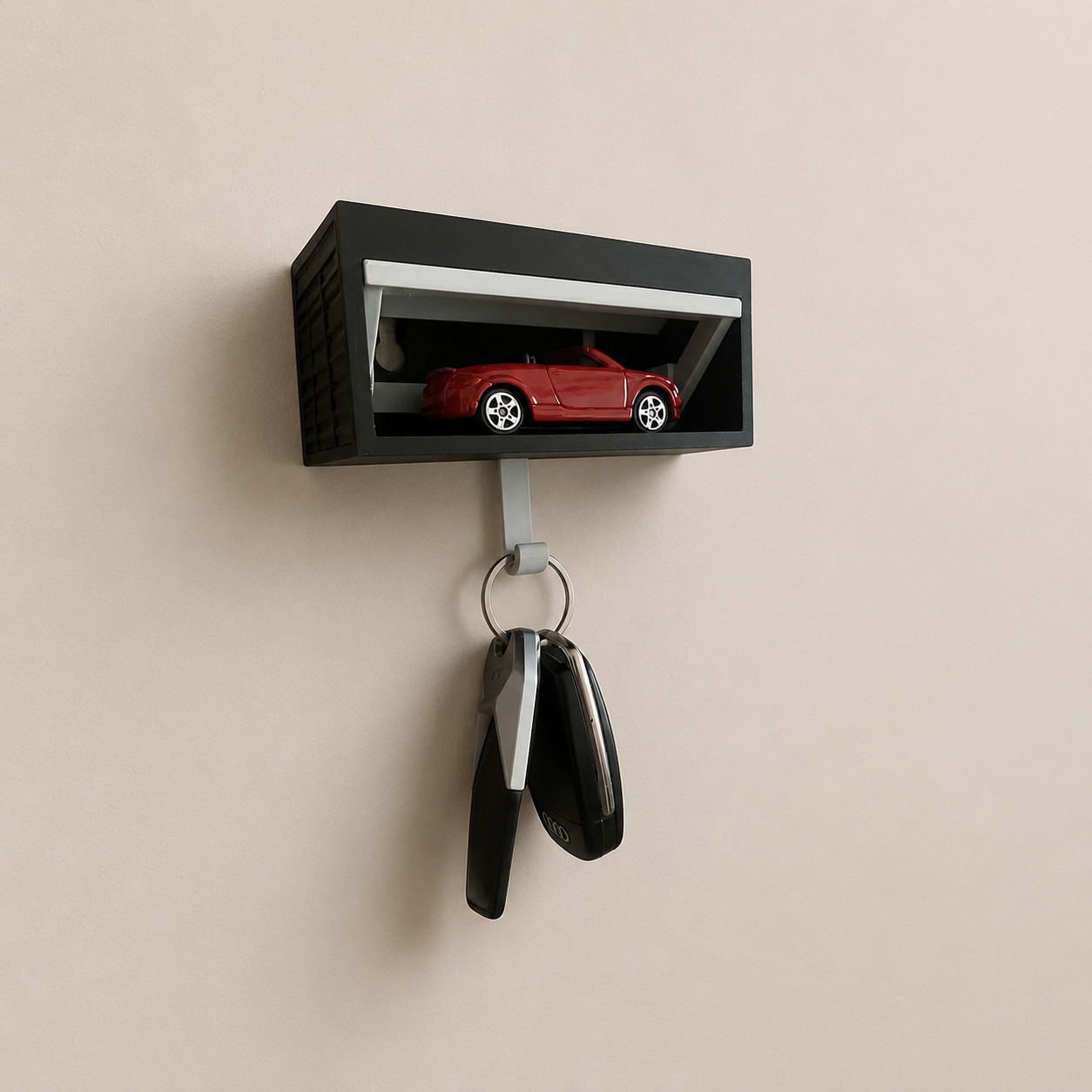 Garage Keychain Holder for DieCast Collectors | 3D Printed Wall Organizer