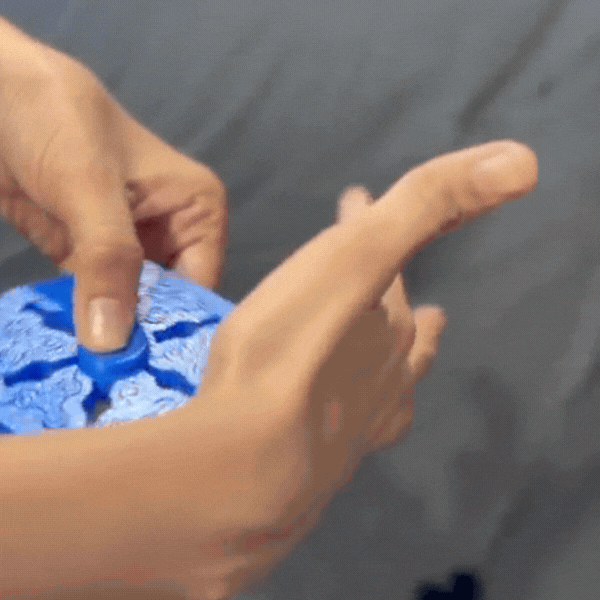 3D Printed Hexa Spin Fidget Stress Relief Toy