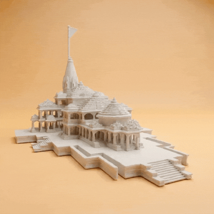 Ram Janmabhoomi Divya Mandir - Premium 3D Printed Ayodhya Temple