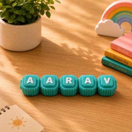 3D Printed Personalised Flexi Name Clicker