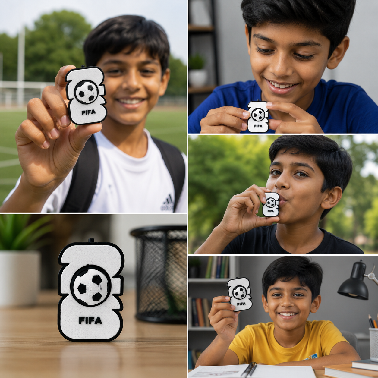 3D Printed FIFA Whistle Fidget Toy