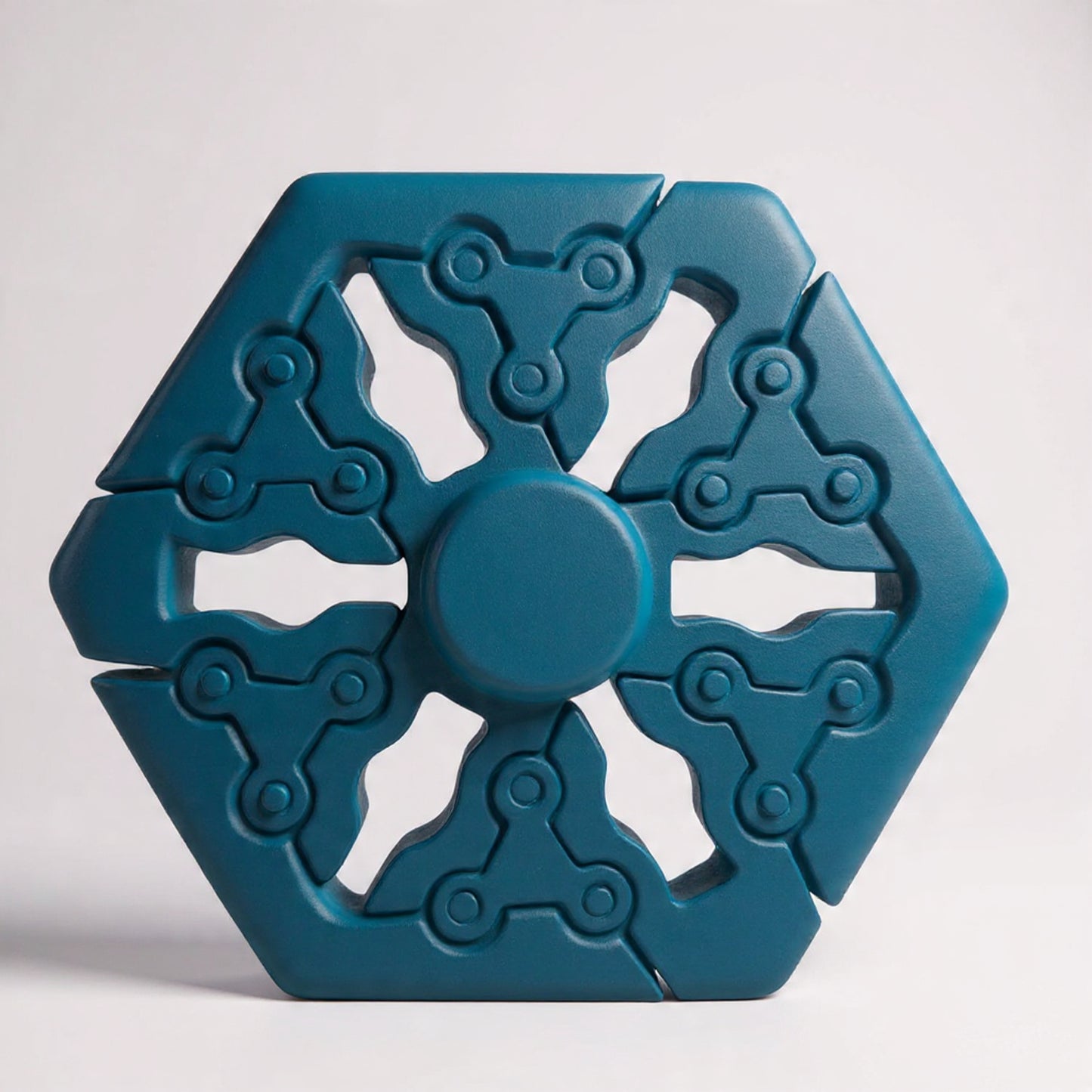 3D Printed Hexa Spin Fidget Stress Relief Toy