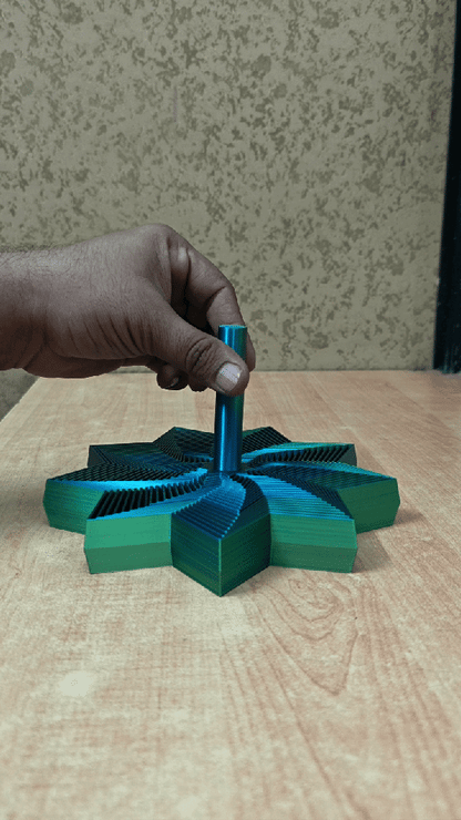 3D Printed Silk XXL 10-Point Star ASMR Sensory Fidget