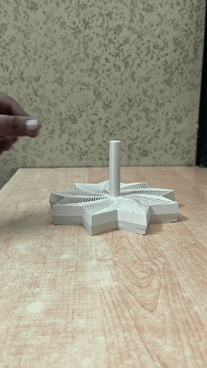 3D Printed Solid XXL 10-Point Star ASMR Sensory Fidget