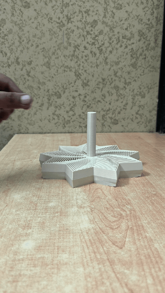 3D Printed Solid XXL 10-Point Star ASMR Sensory Fidget