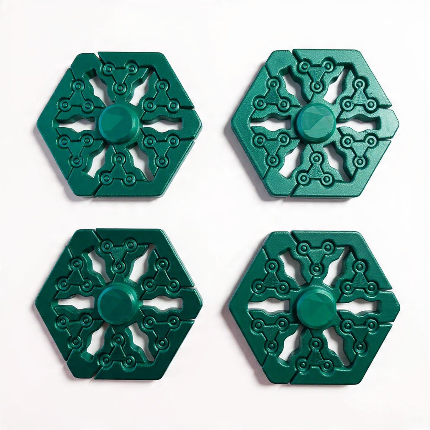 3D Printed Hexa Spin Fidget Stress Relief Toy